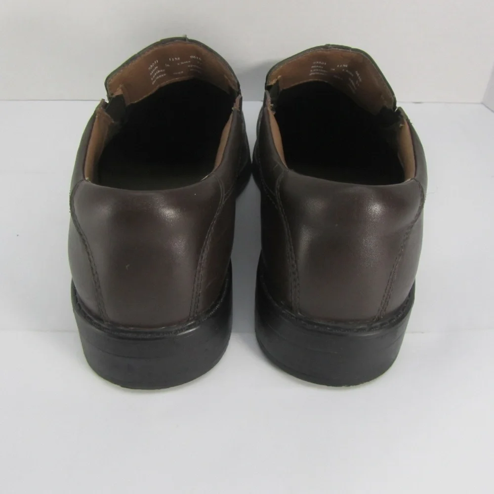 Clarks‎ Brown Leather Loafers 11M Slip On